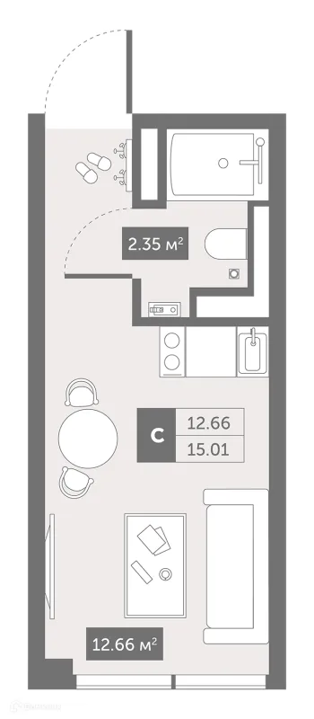 Квартира в ЖК Zoom Черная Речка
