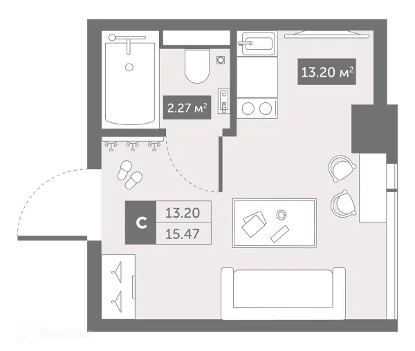 Квартира в ЖК Zoom Черная Речка