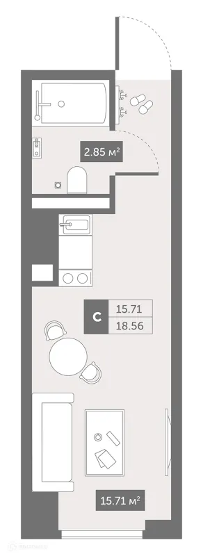 Квартира в ЖК Zoom Черная Речка