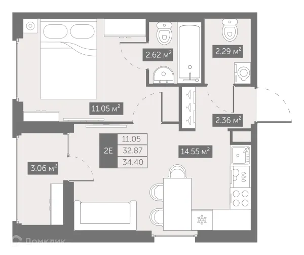 Квартира в ЖК UP-квартал Новый Московский