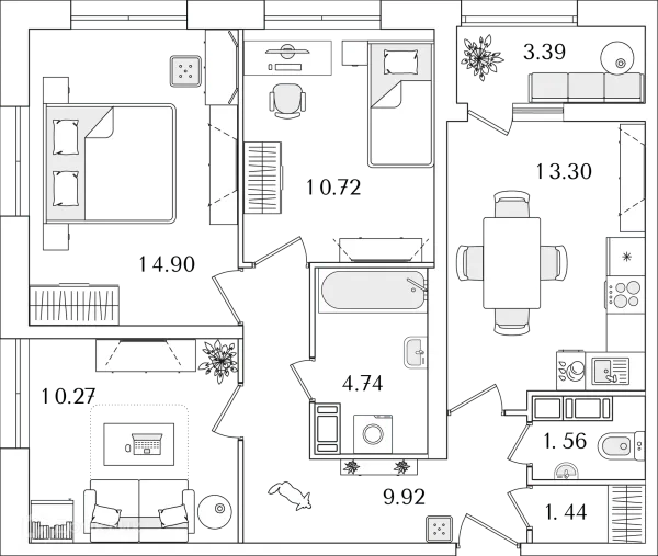 Квартира в ЖК БелАрт