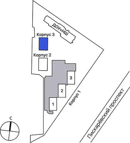 Планировка 1-комнатной квартиры 34.2 м² в ЖК Академик, г. Санкт-Петербург — фото 3