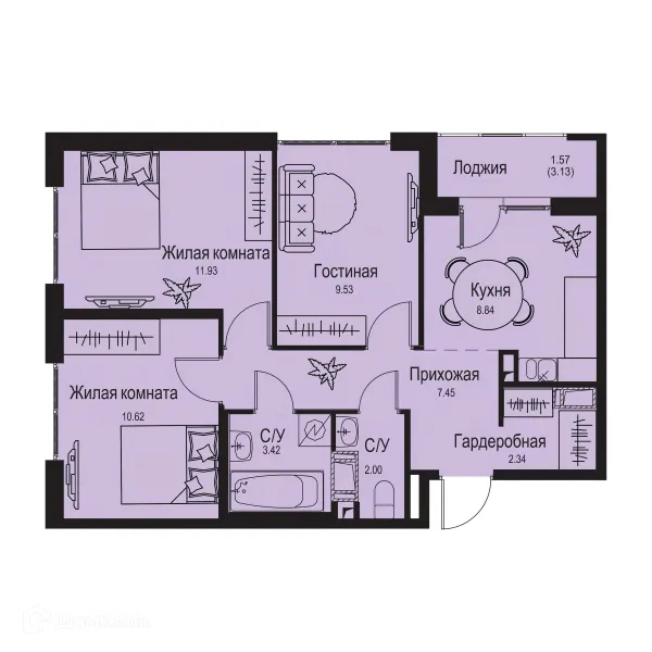 Квартира в ЖК ID Kudrovo II (Айди Кудрово II)