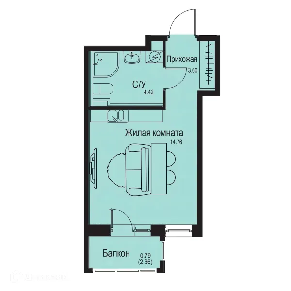 Квартира в ЖК ID Kudrovo II (Айди Кудрово II)