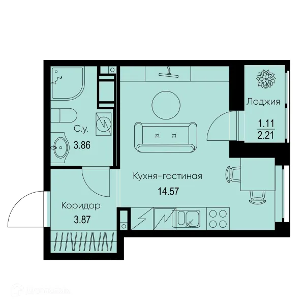 Квартира в ЖК ID Kudrovo II (Айди Кудрово II)