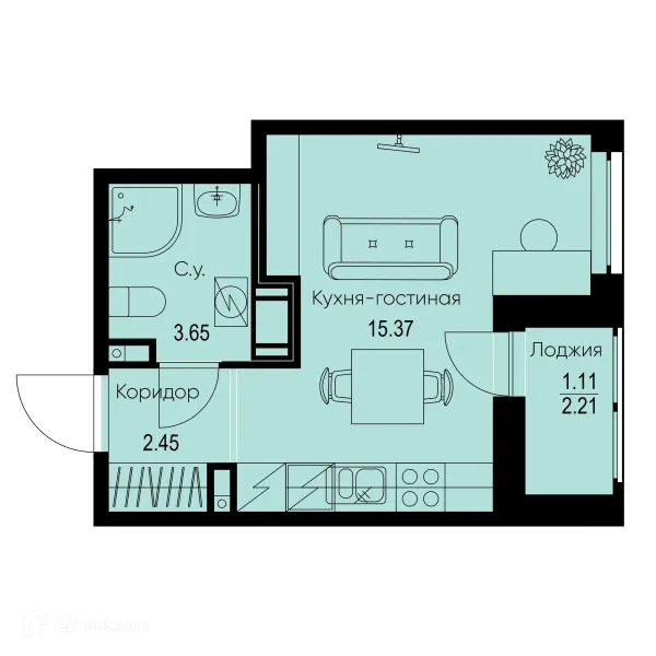 Квартира в ЖК ID Kudrovo II (Айди Кудрово II)