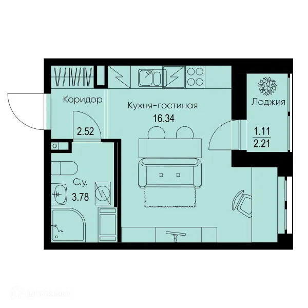 Квартира в ЖК ID Kudrovo II (Айди Кудрово II)