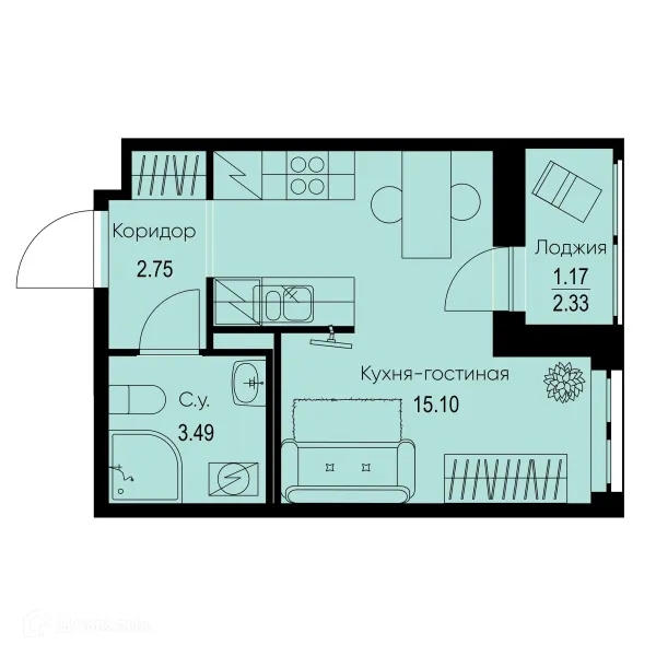 Квартира в ЖК ID Kudrovo II (Айди Кудрово II)