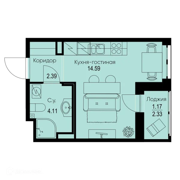 Квартира в ЖК ID Kudrovo II (Айди Кудрово II)