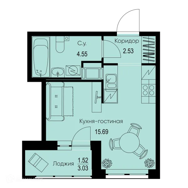Квартира в ЖК ID Kudrovo II (Айди Кудрово II)