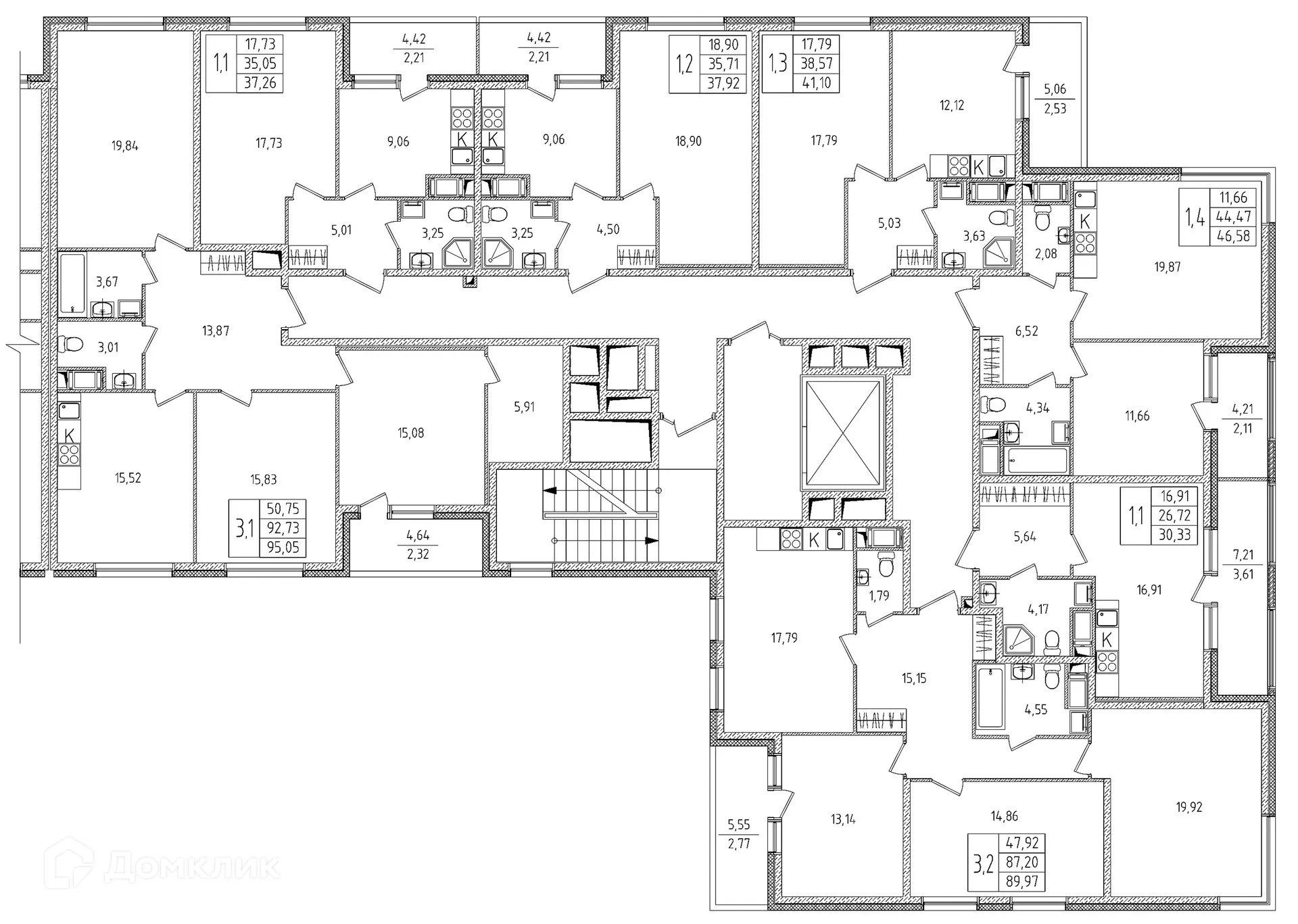 Планировка студии квартиры 30.33 м² в ЖК Новикола, г. Санкт-Петербург — фото 2