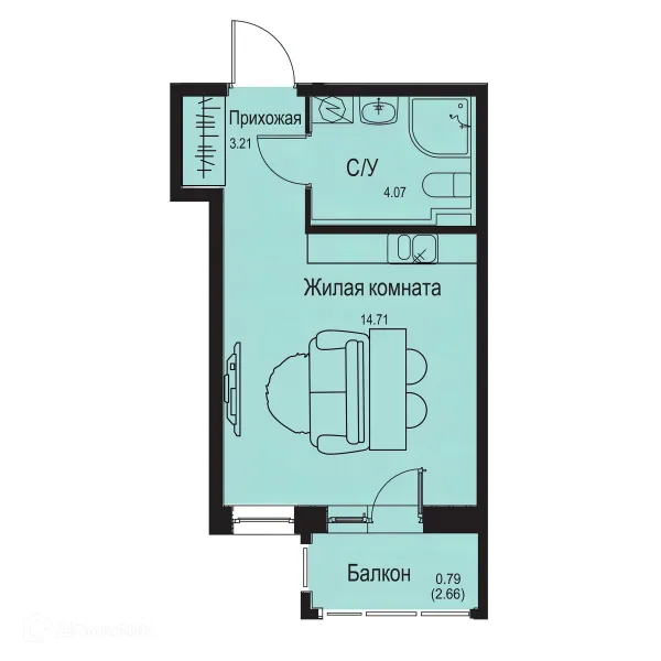 Квартира в ЖК ID Kudrovo II (Айди Кудрово II)