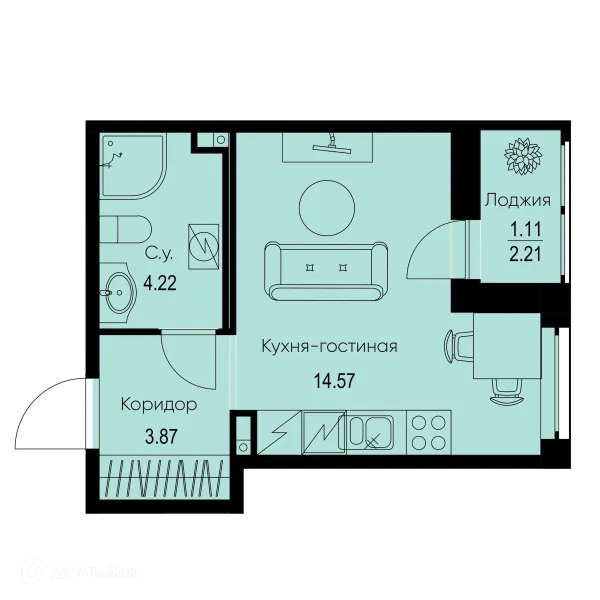 Квартира в ЖК ID Kudrovo II (Айди Кудрово II)