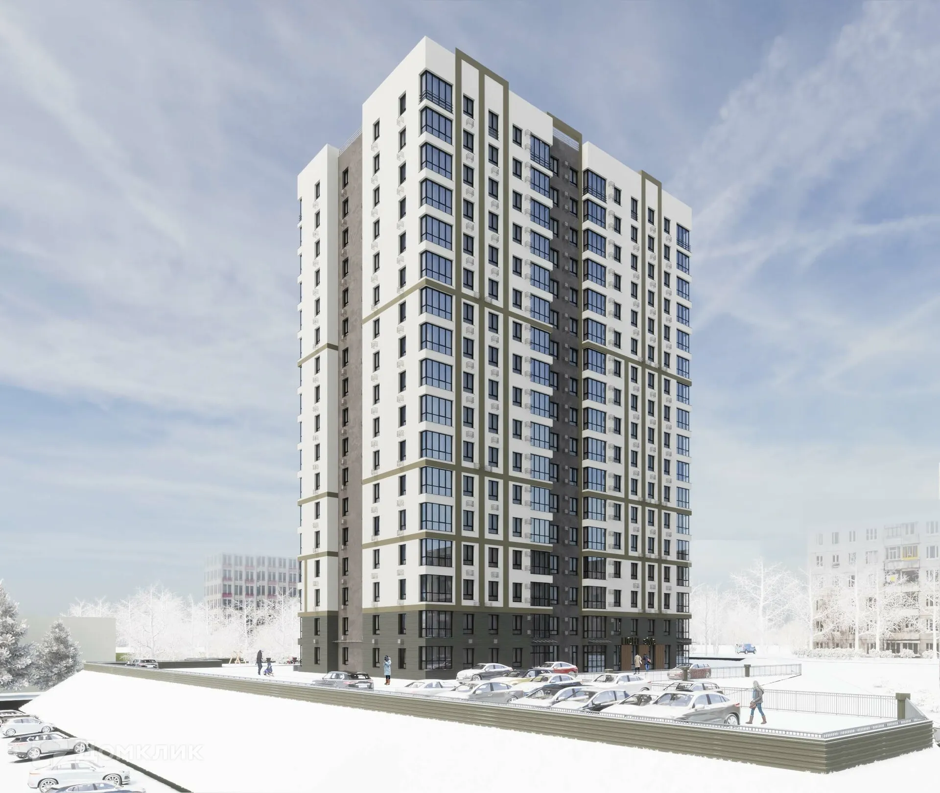 Планировка 3-комнатной квартиры 79.53 м² в ЖК на 35 Гвардейской, г. Волгоград — фото 6