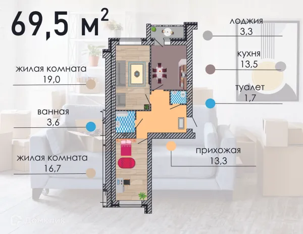 Квартира в ЖК Оптимист
