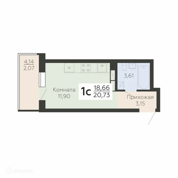 Квартира в ЖК Абрикосовый