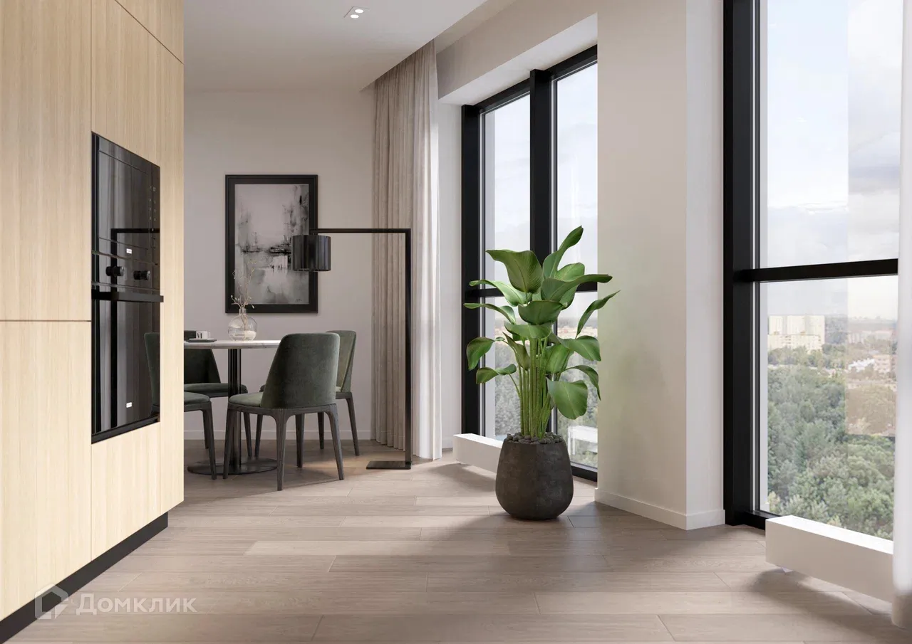 Планировка 1-комнатной квартиры 40.09 м² в ЖК Z-town (Зет-таун), г. Воронеж — фото 5