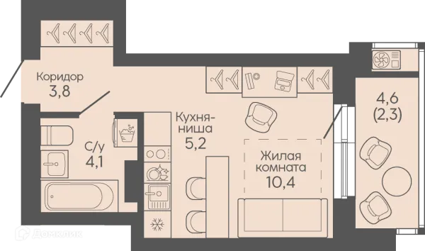 Квартира в ЖК Крылья Качи