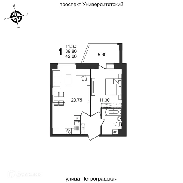 Квартира в ЖК "Балтийский"