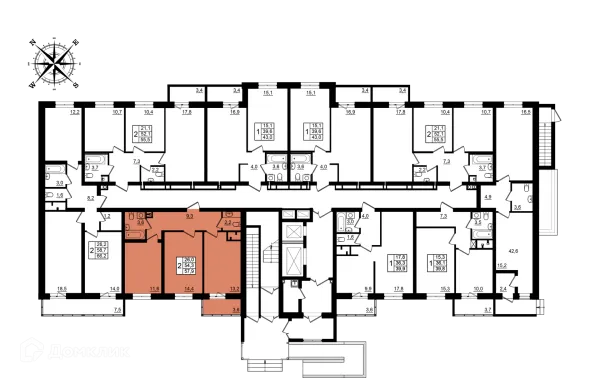 2 комн. в ЖК Рубин