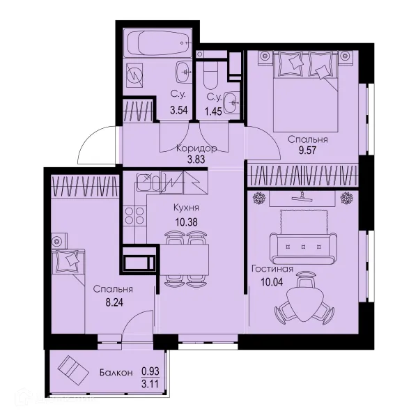 Квартира в ЖК ID Kudrovo II (Айди Кудрово II)