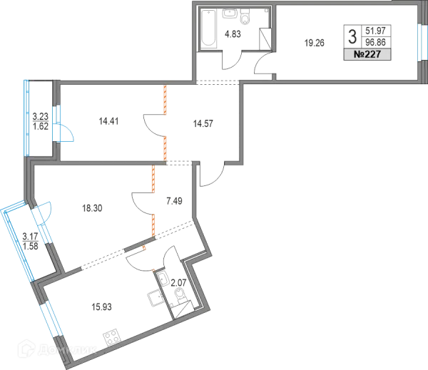 Квартира в ЖК Приморский квартал