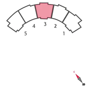Планировка 3-комнатной квартиры 81.1 м² в ЖК Морская набережная, г. Санкт-Петербург — фото 2