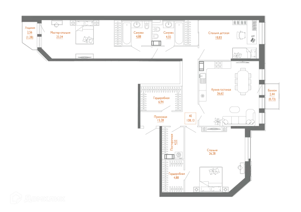 Квартира в ЖК "Monodom Line (Монодом Лайн)"