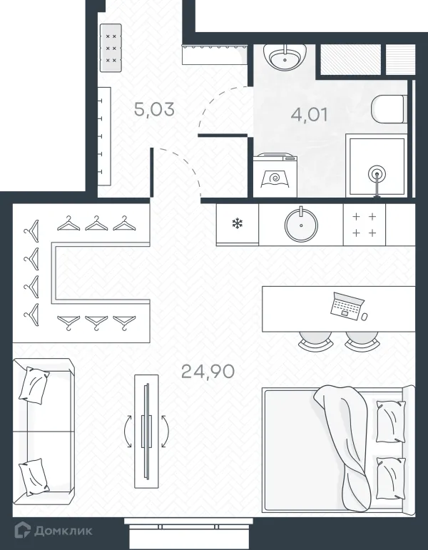 Квартира в ЖК MONODOM ART (МОНОДОМ АРТ)