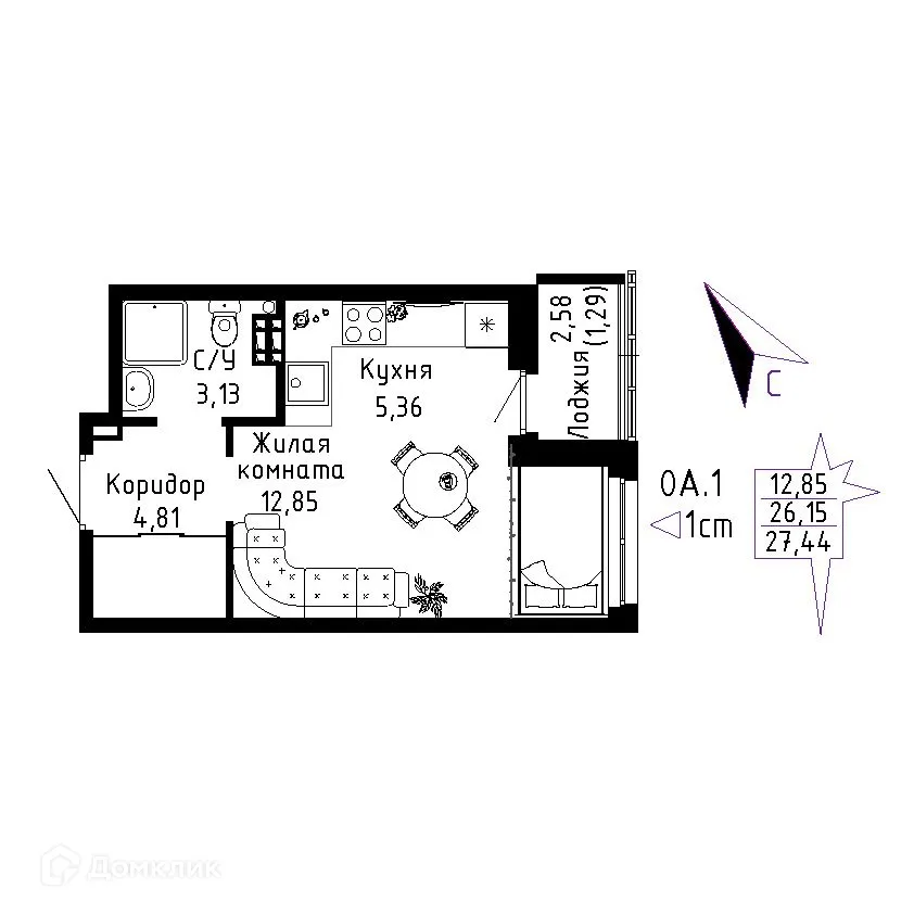 Фото квартиры в ЖК "Огни Исети"