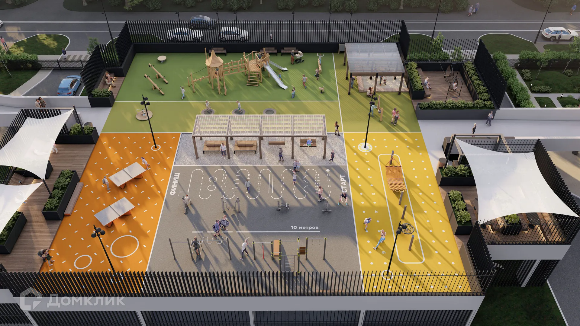 Планировка 3-комнатной квартиры 94.89 м² в ЖК Художники, г. Волгоград — фото 11