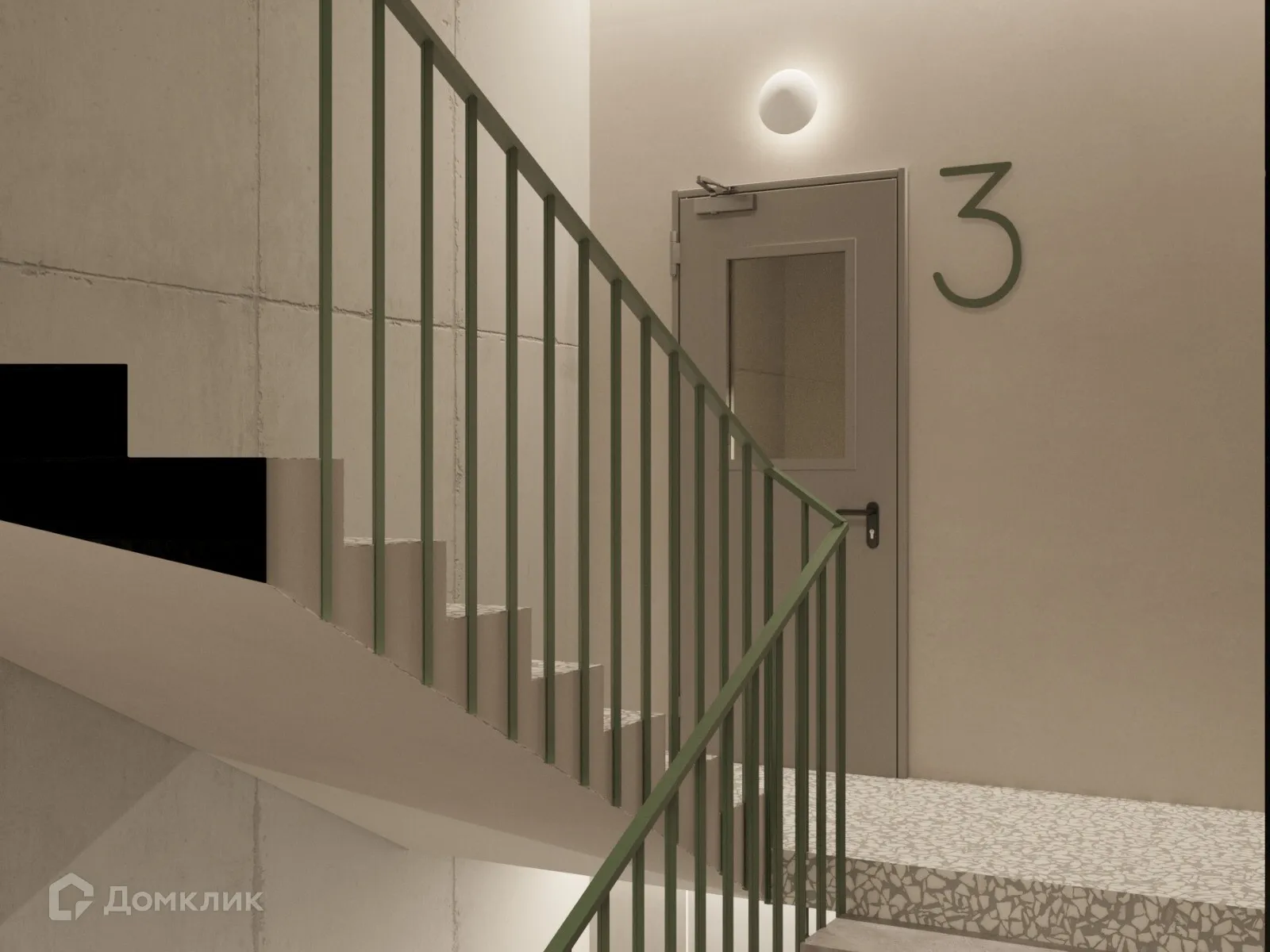 Планировка 3-комнатной квартиры 97.97 м² в ЖК Художники, г. Волгоград — фото 4