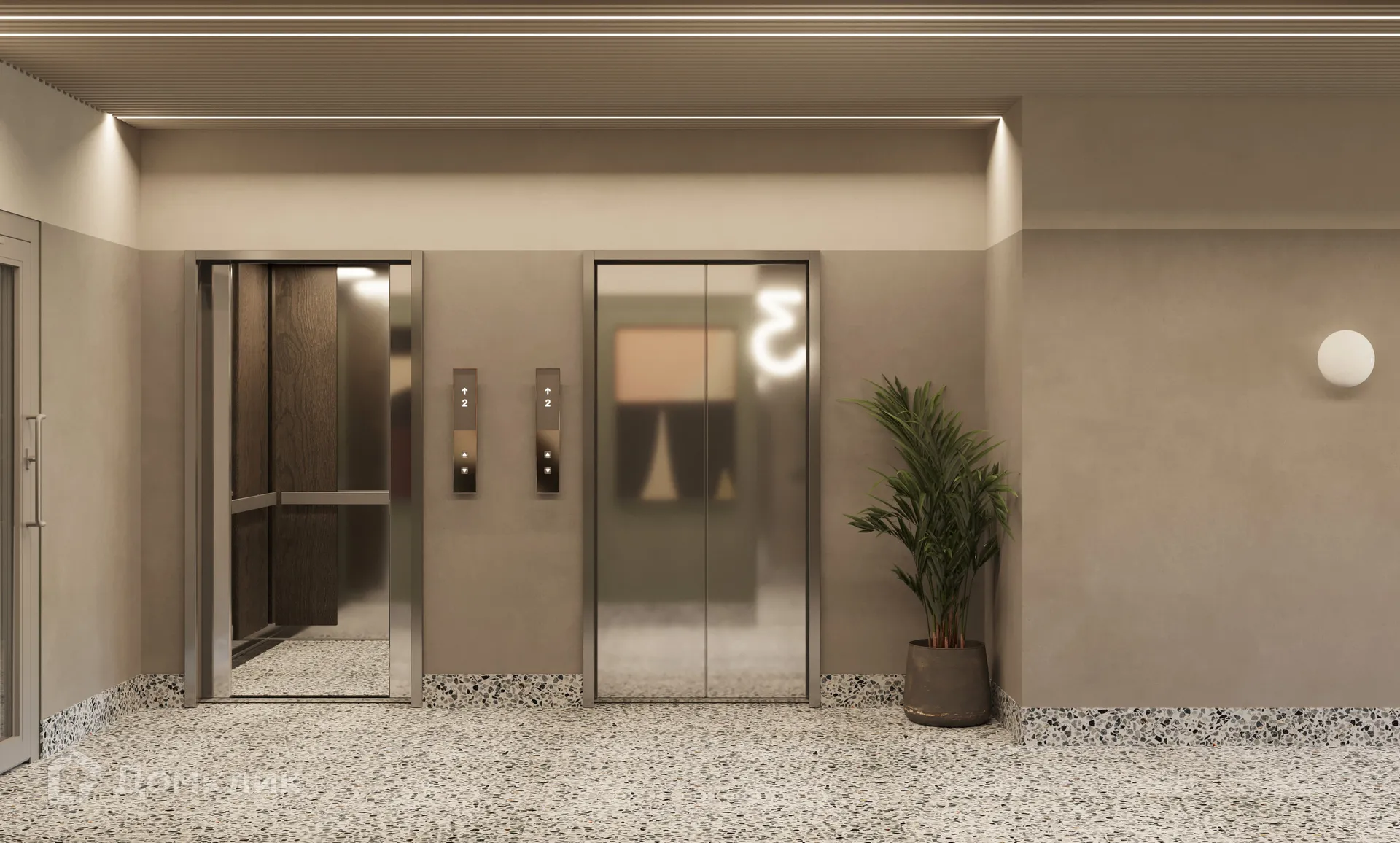 Планировка 2-комнатной квартиры 65.78 м² в ЖК Художники, г. Волгоград — фото 17