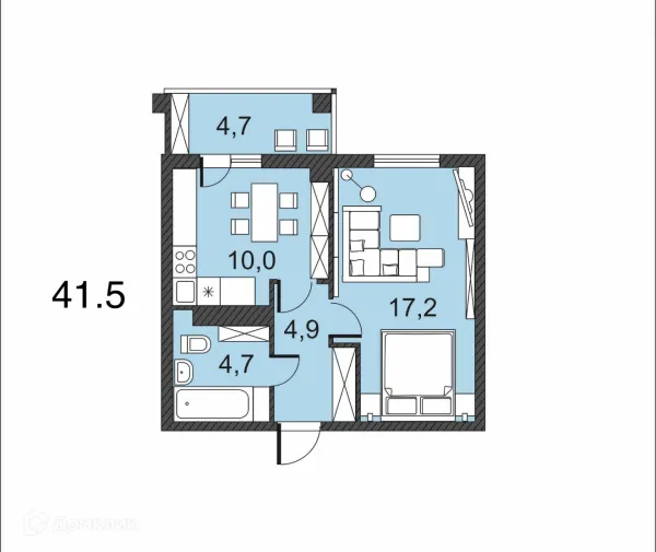 Квартира в ЖК по улице Гагринская