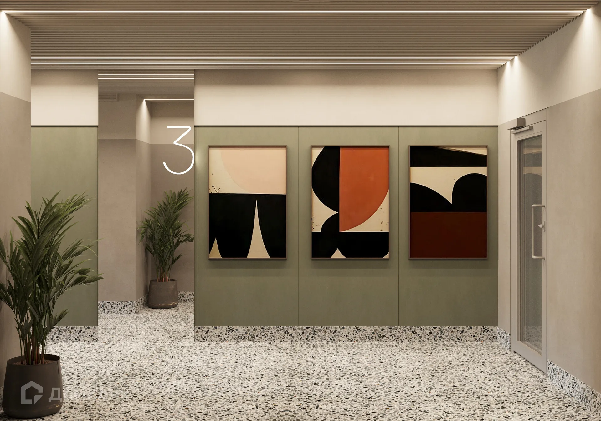 Планировка 2-комнатной квартиры 66.03 м² в ЖК Художники, г. Волгоград — фото 23