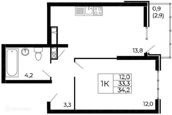 Квартира в ЖК "Западные Аллеи"