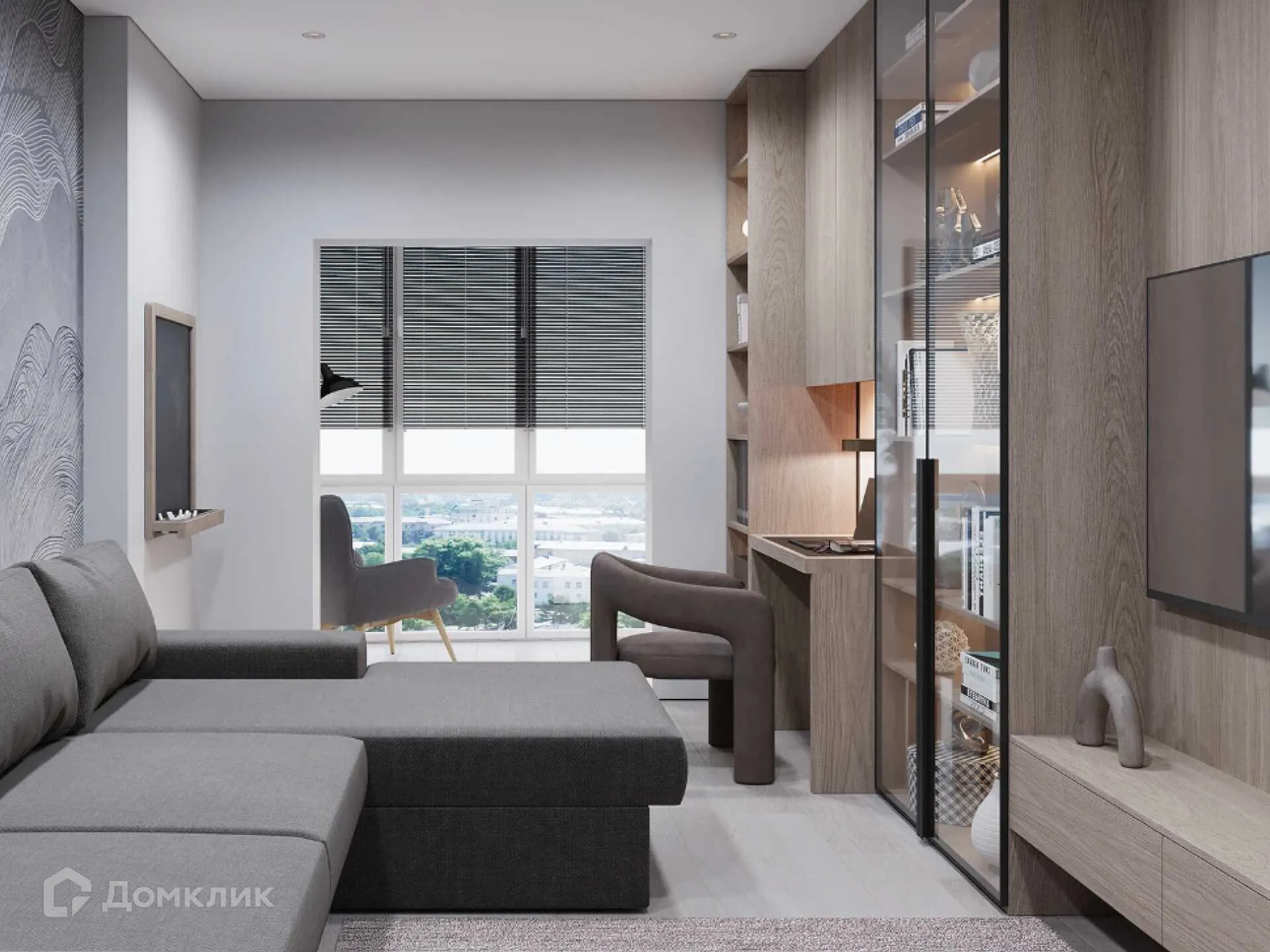 Планировка 3-комнатной квартиры 69.1 м² в ЖК Левобережье, г. Ростов-на-Дону — фото 6