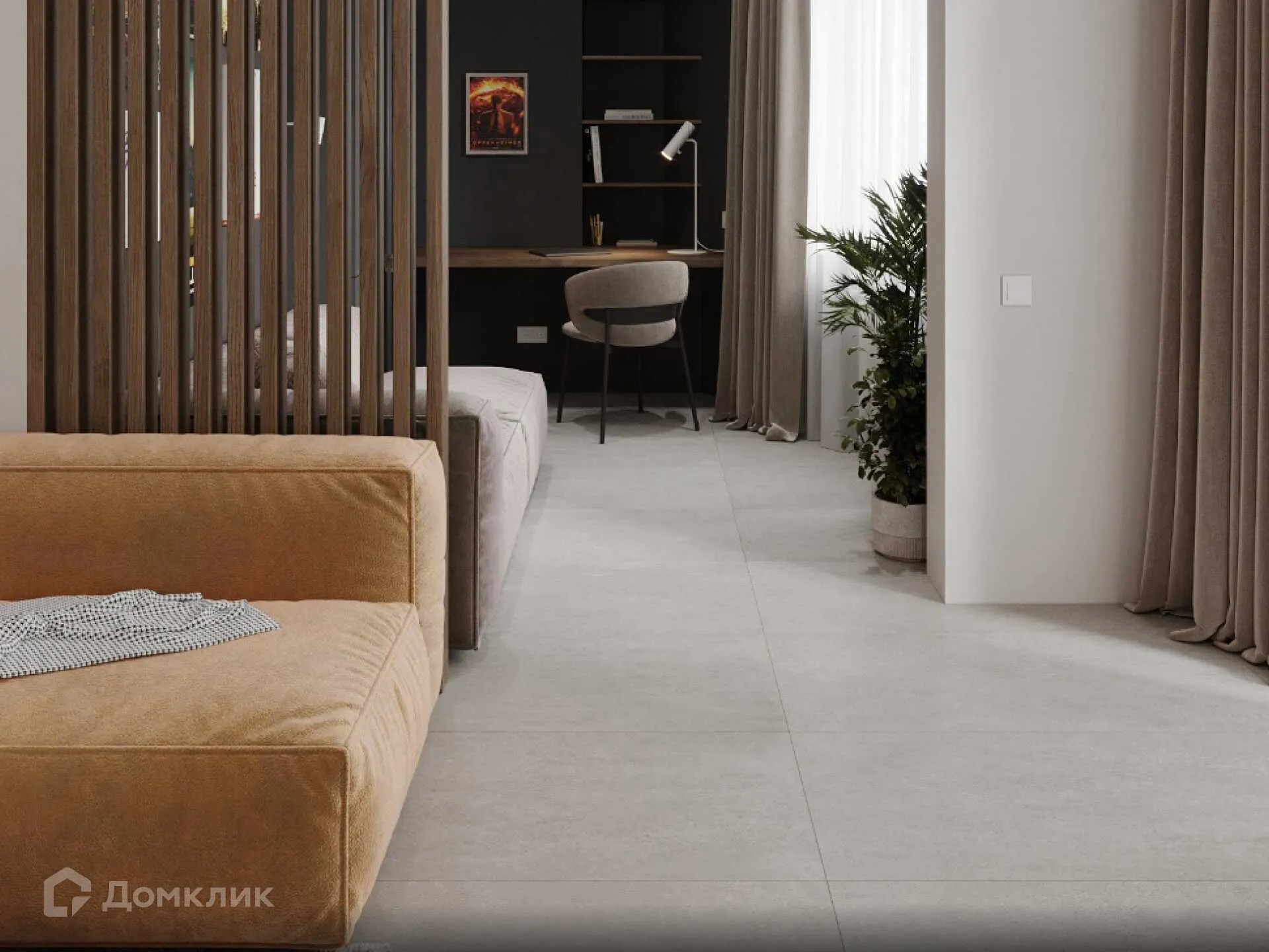 Планировка 1-комнатной квартиры 32.2 м² в ЖК Движение61, г. Ростов-на-Дону — фото 1