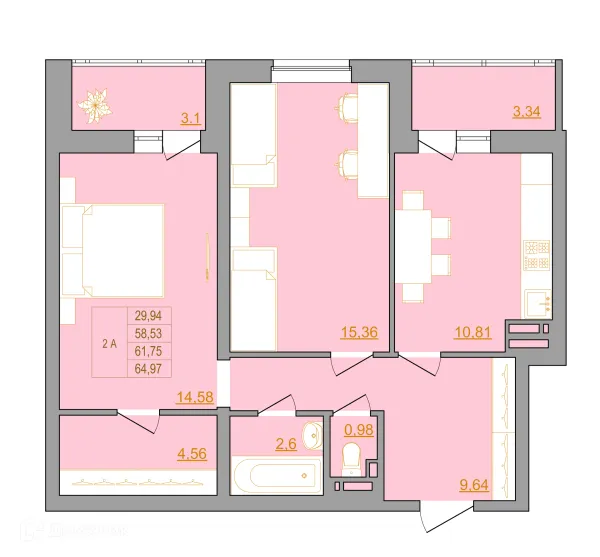 Квартира в ЖК Новый Горизонт