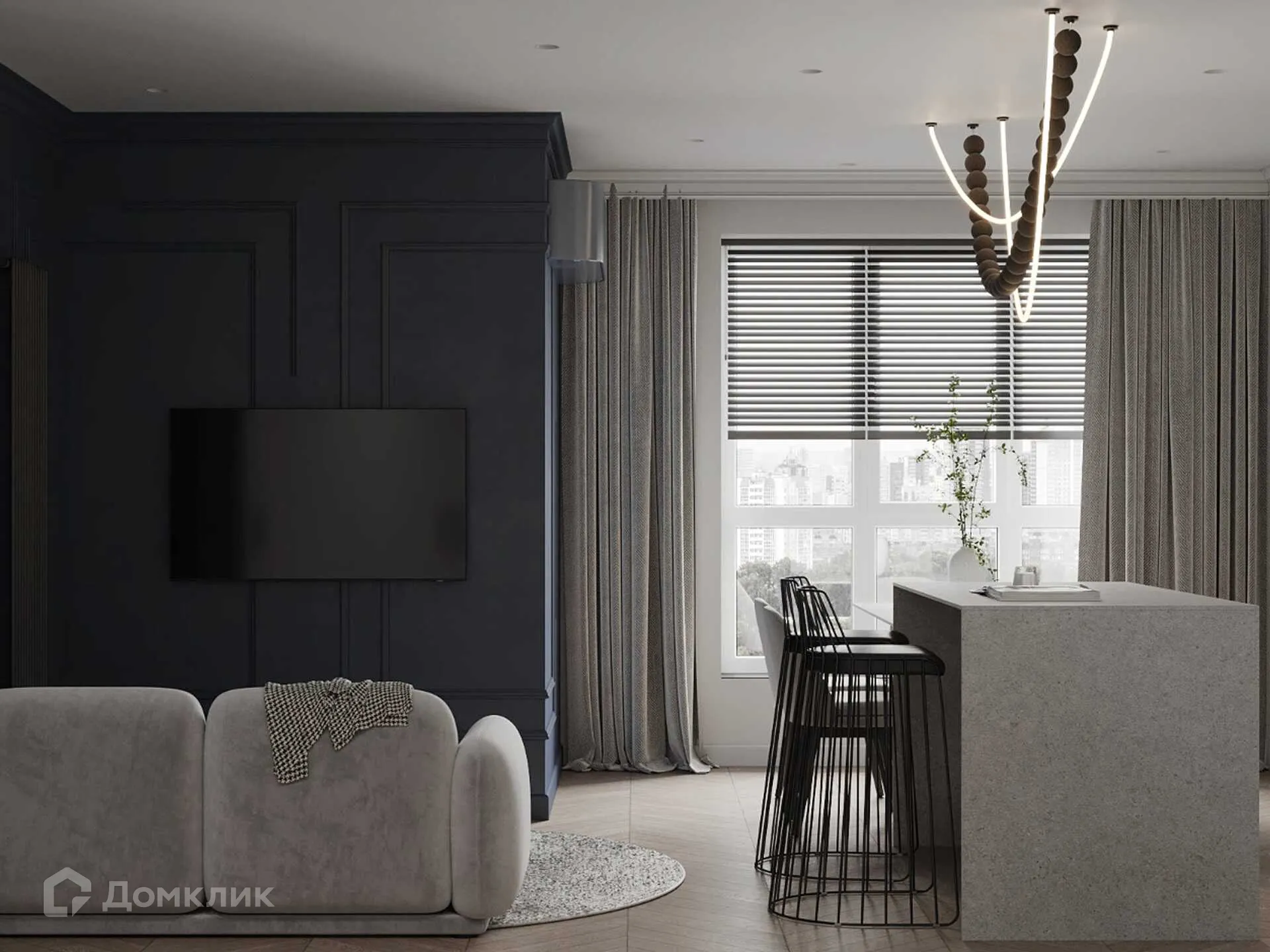 Планировка 3-комнатной квартиры 74.8 м² в ЖК Сияние Квартал на Шолохова, г. Ростов-на-Дону — фото 4