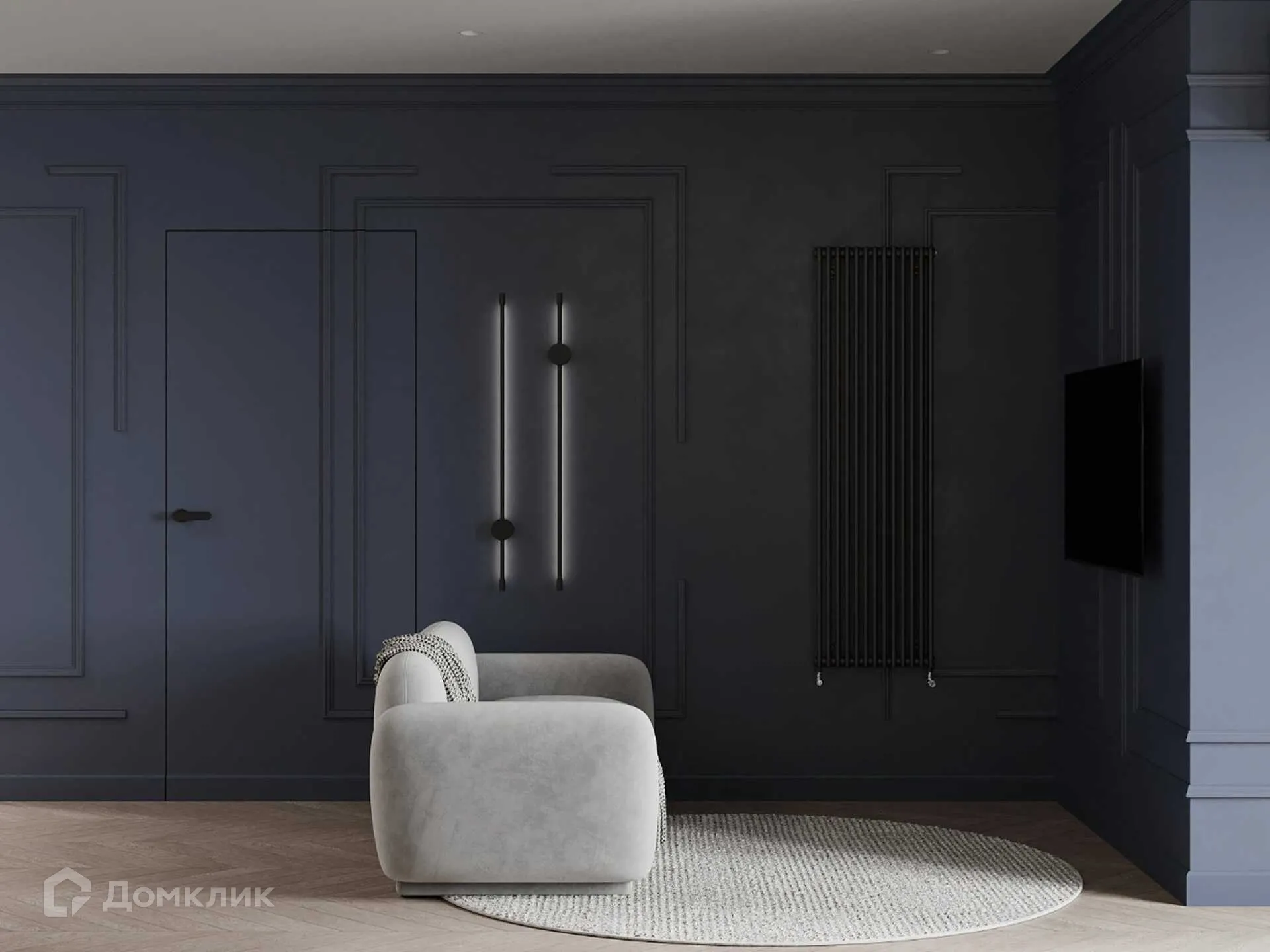 Планировка 3-комнатной квартиры 74.8 м² в ЖК Сияние Квартал на Шолохова, г. Ростов-на-Дону — фото 5