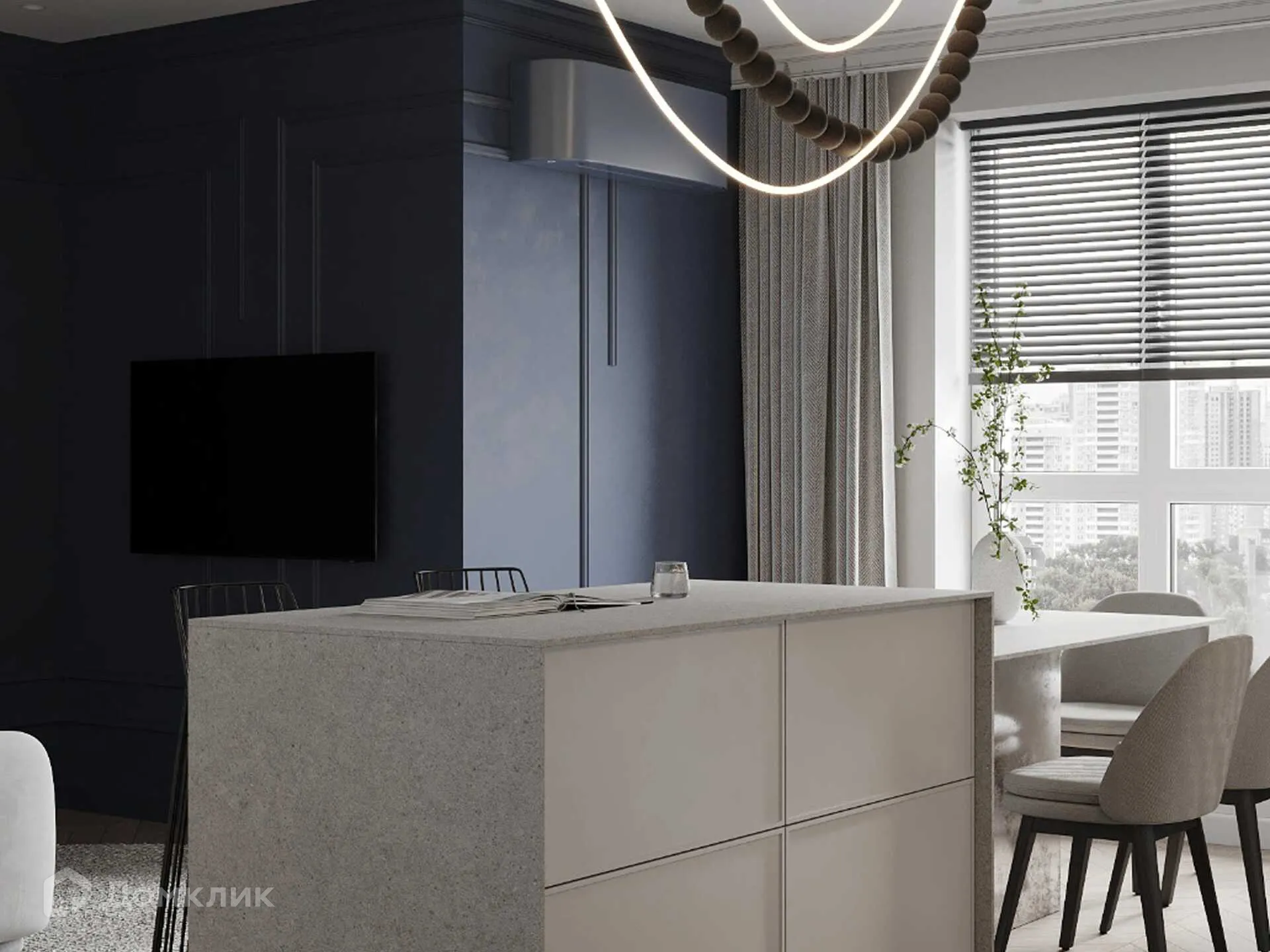 Планировка 3-комнатной квартиры 74.8 м² в ЖК Сияние Квартал на Шолохова, г. Ростов-на-Дону — фото 7