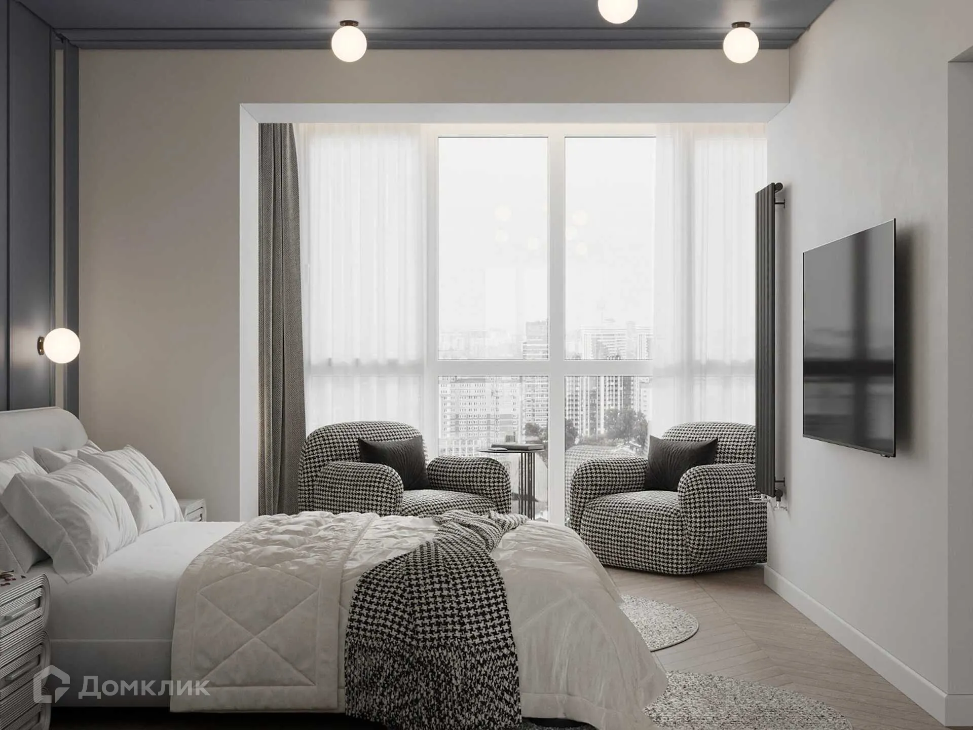 Планировка 3-комнатной квартиры 74.8 м² в ЖК Сияние Квартал на Шолохова, г. Ростов-на-Дону — фото 12