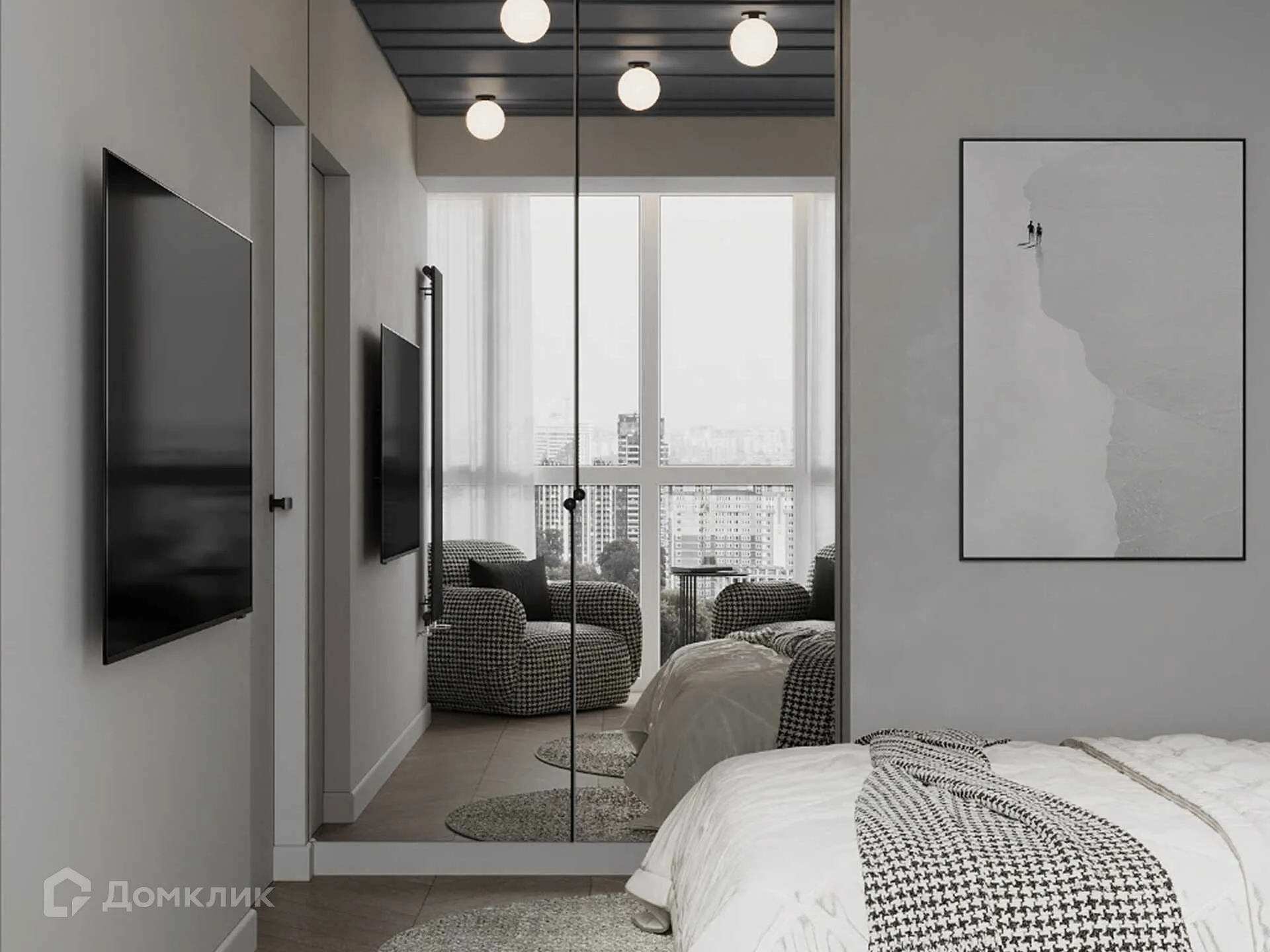 Планировка 3-комнатной квартиры 74.8 м² в ЖК Сияние Квартал на Шолохова, г. Ростов-на-Дону — фото 13