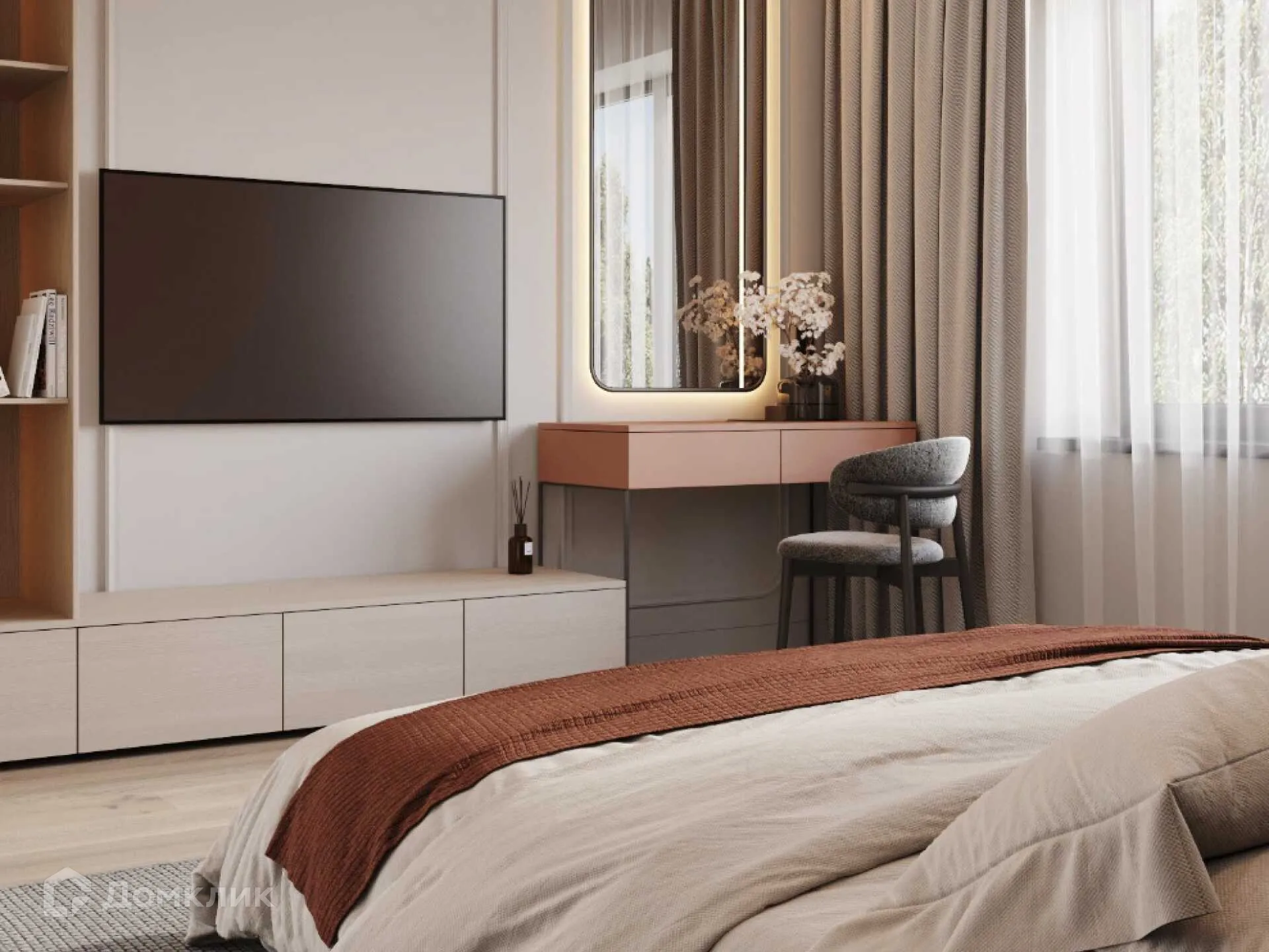 Планировка 2-комнатной квартиры 60.4 м² в ЖК Левобережье, г. Ростов-на-Дону — фото 4