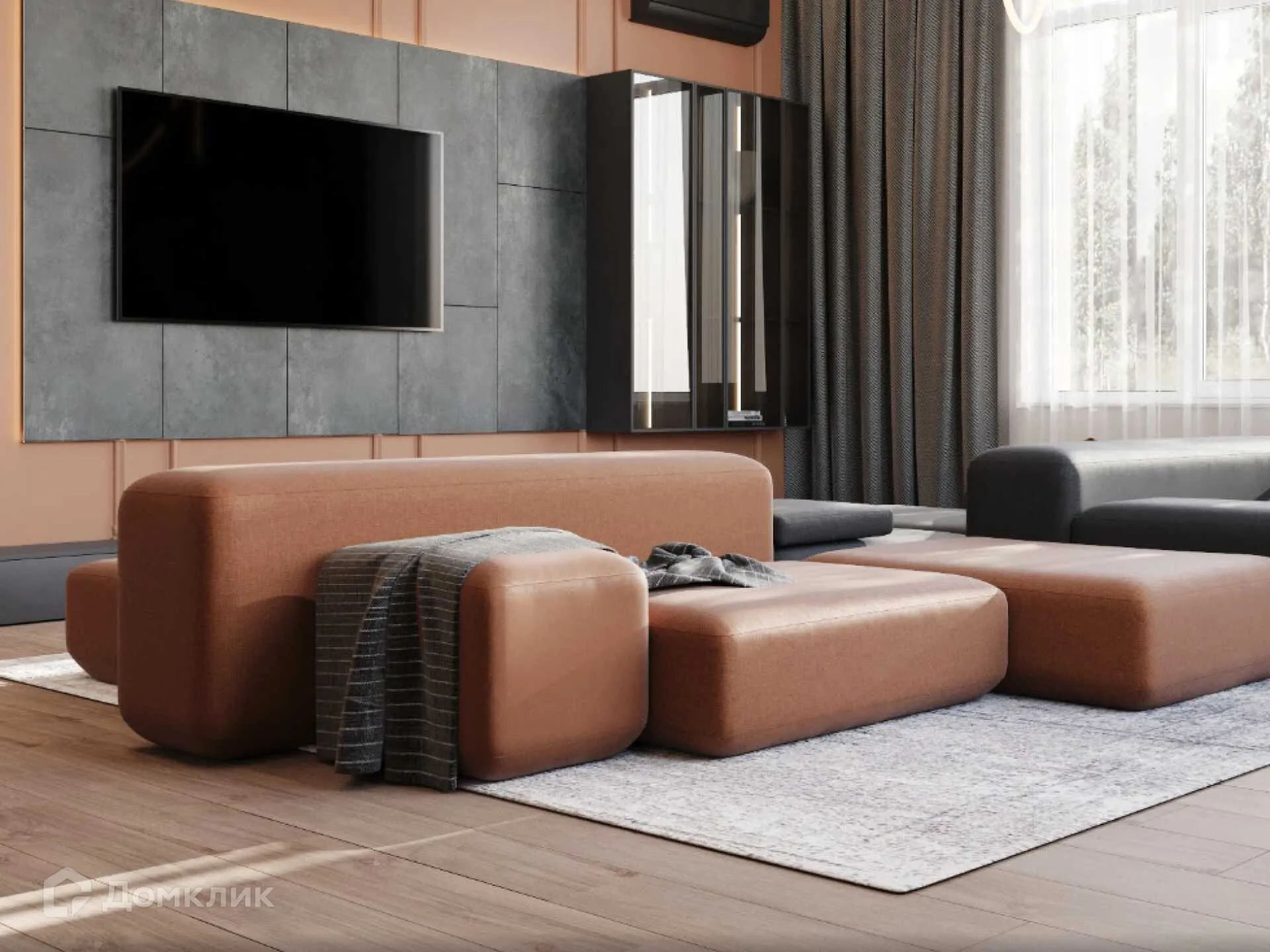 Планировка 2-комнатной квартиры 60.4 м² в ЖК Левобережье, г. Ростов-на-Дону — фото 7