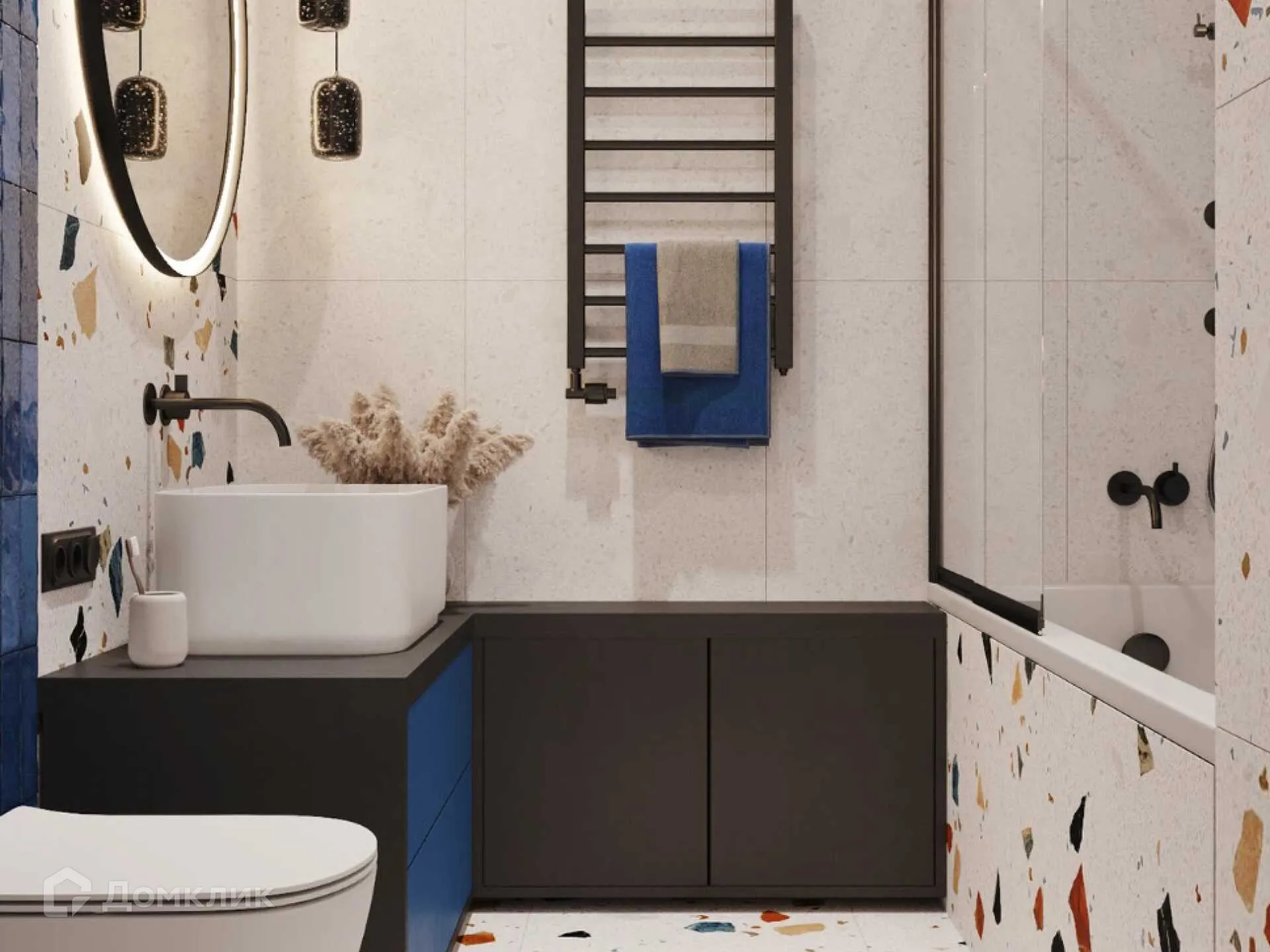 Планировка 2-комнатной квартиры 60.4 м² в ЖК Левобережье, г. Ростов-на-Дону — фото 8