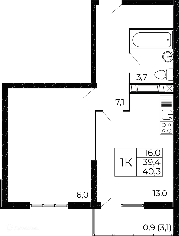 Квартира в ЖК "Западные Аллеи"
