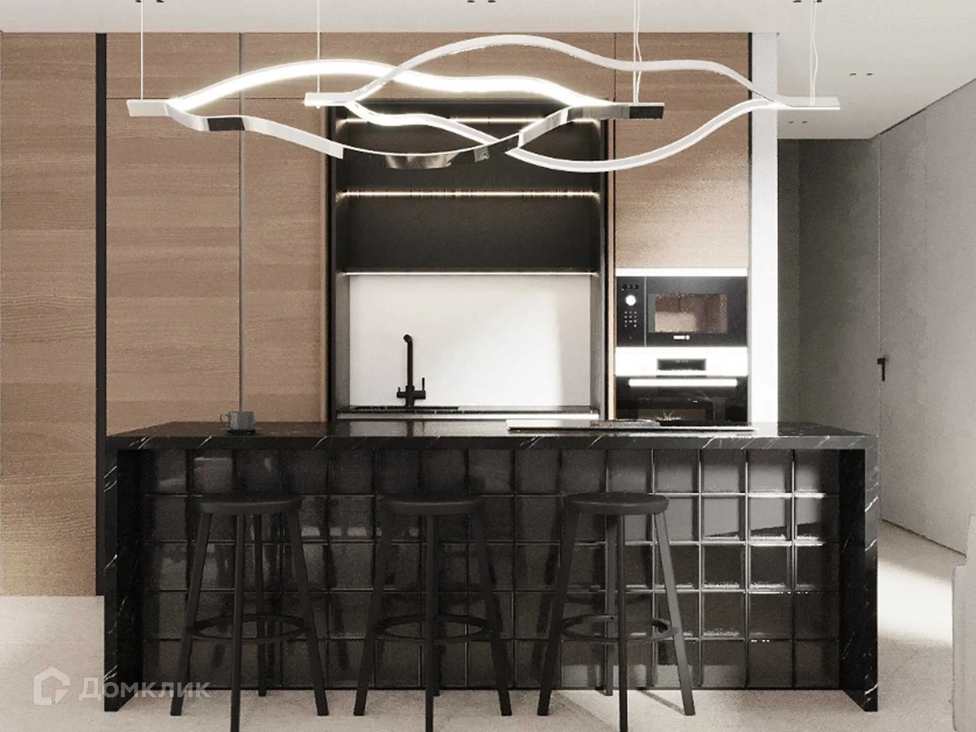 Планировка 3-комнатной квартиры 74.4 м² в ЖК Сияние Квартал на Шолохова, г. Ростов-на-Дону — фото 6