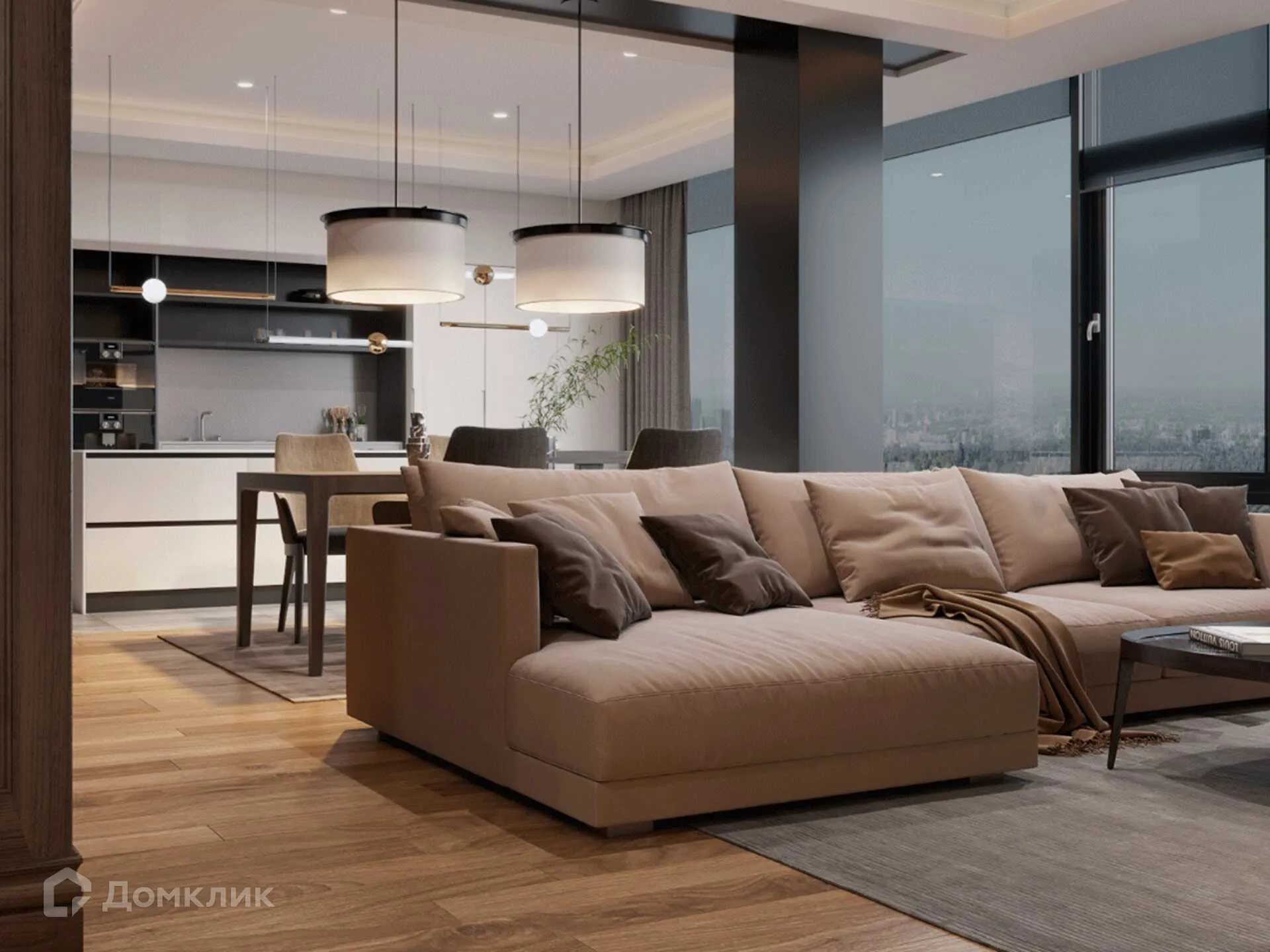 Планировка 2-комнатной квартиры 69.4 м² в ЖК Левобережье, г. Ростов-на-Дону — фото 5